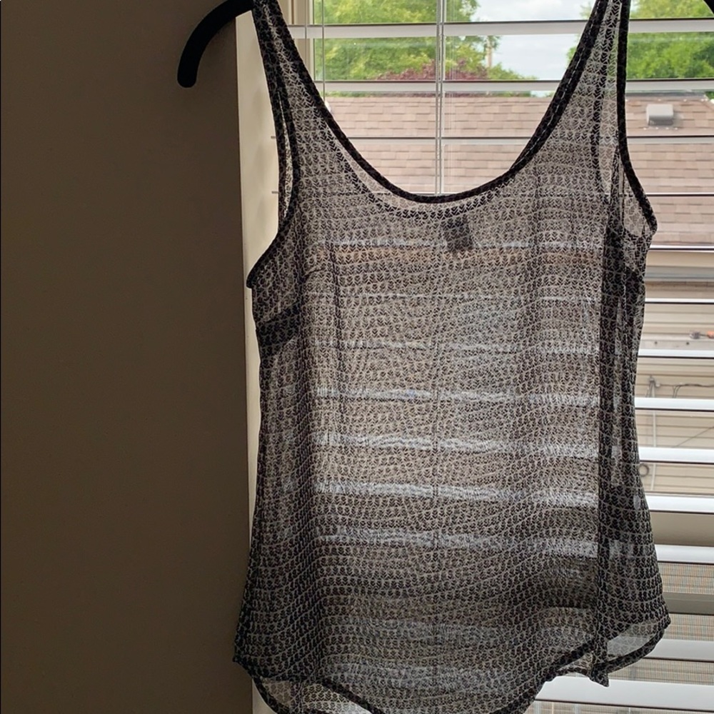 Sheer tank top, XS